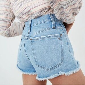 NWT Madewell Relaxed Denim Shorts Size 29 Light Wash